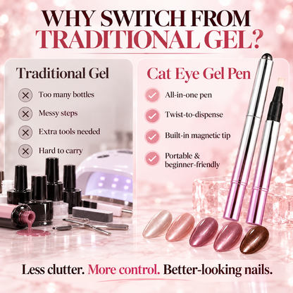 Portable Cat-Eye Gel Nail Pen
